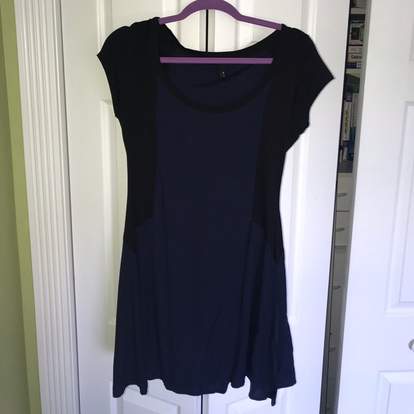 Navy blue and black dress - Picture 1 of 1